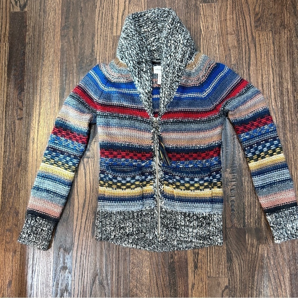 Wilfred Free Alpaca & Wool Blend Zip Up Sweater Size Small